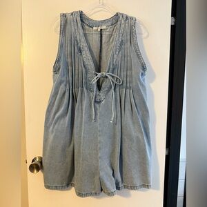 Women's Blue Denim romper
